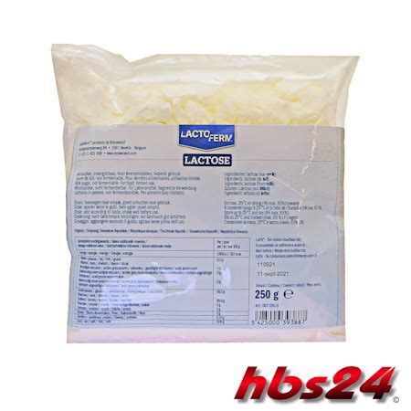 Laktose Milchzucker Lactoferm 250 g Winzerbedarf Braubedarf hbs24