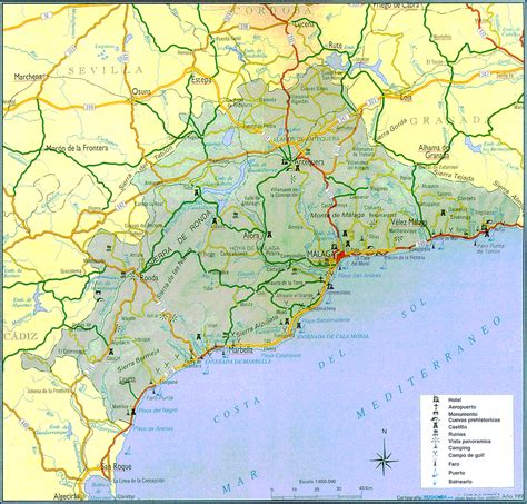 Mapa de Málaga Tamaño completo Gifex Malaga Map World