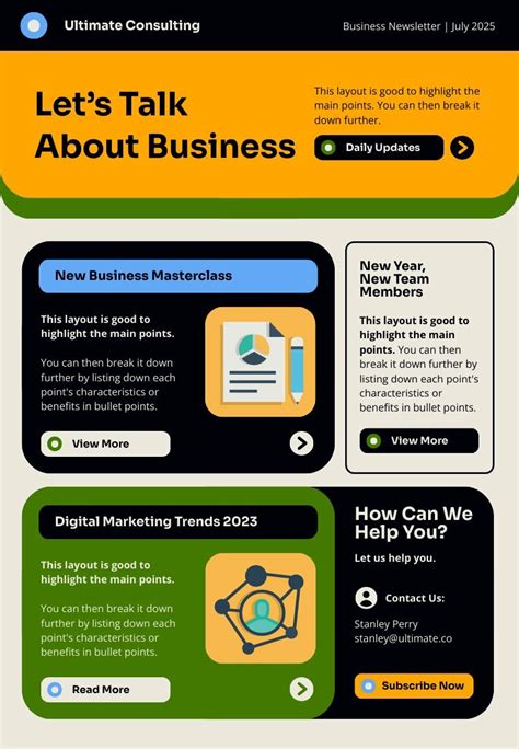 Wellness Newsletter Free Newsletter Template Piktochart