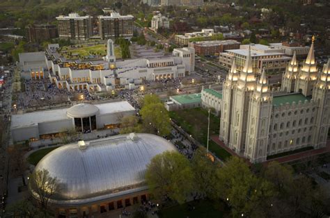 aerial view  temple square
