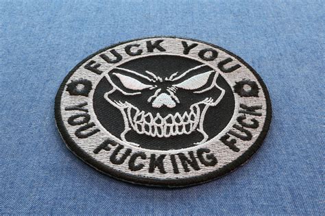 Fuck You You Fucking Fuck Skull Patch By Ivamis Patches