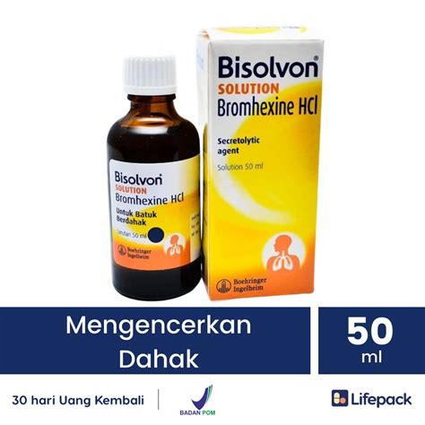 Jual Bisolvon Solution Ml Obat Batuk Anak Lifepack Shopee