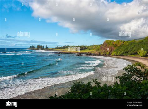 Mauis Hamoa Beach Hana Stock Photo Alamy
