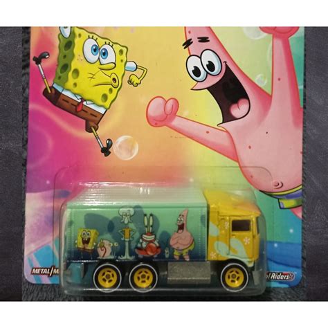 Hot Wheels Cultura Pop Hiway Hauler Bob Eponja Shopee Brasil