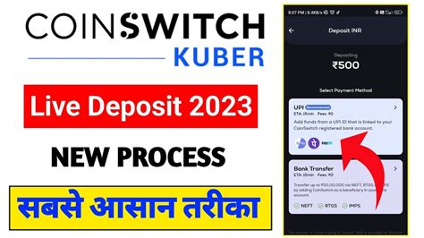 Live Deposit Coinswitch Kuber Me Deposit Kaise Kare How To