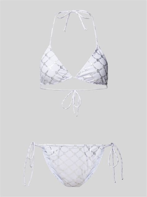 Kup Online Review Zestaw Bikini Z Bocznym Wi Zaniem Bia Y