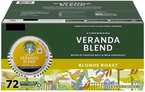 Amazon Veranda Blend K Cup Coffee Pods Blonde Roast 72 Count
