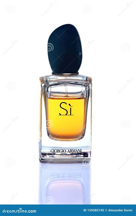 Si Perfume Bottle Isolated on White Background Editorial Image - Image ...