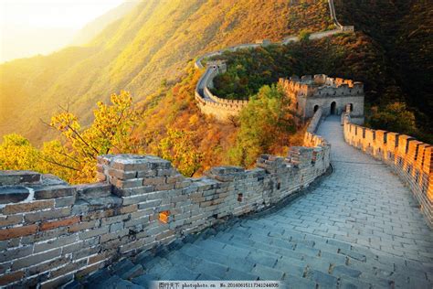 秋天长城风景图片名胜古迹自然风景 图行天下素材网