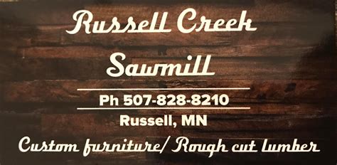 Russell Creek Sawmill Updated Russell Creek Sawmill