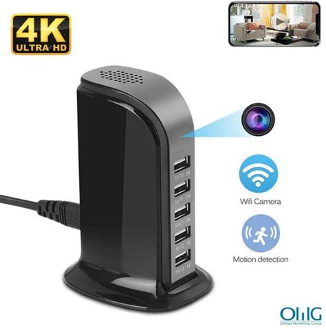 Wifi Spy Hidden Usb 5 Usb Port Charger Camera Motion Detection Loop Record Phone Charging