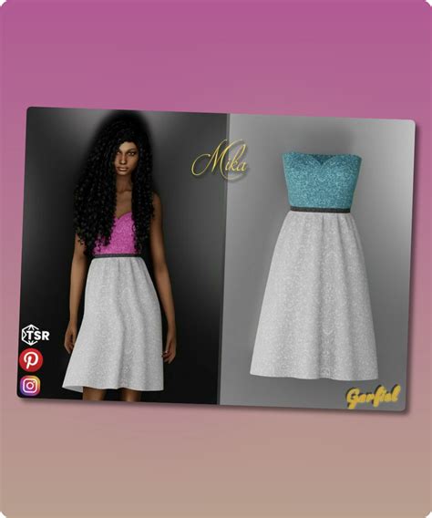Glitter Dress Sims 4 Clothing Cc In 2024 Glitter Dress Sims 4