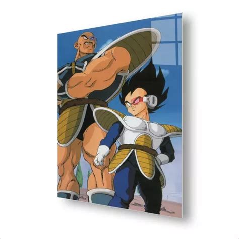 Cuadro Metalico Vegeta Y Nappa Dragon Ball Z Arte Aluminio Meses Sin