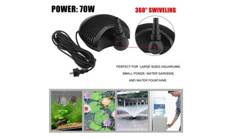 8000l H Pompe Filtre D Aquarium Submersible 70w Pour Nettoyage De