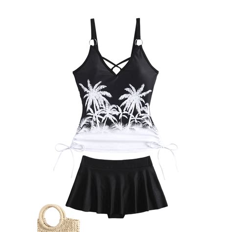 Divhosrg High Waisted Bikini Sets For Women Tummy Control Bikini Sets For Women Bathing Suit