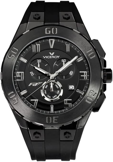 Reloj Viceroy Fernando Alonso 47677 99 Hombre Negro Amazon Es Relojes