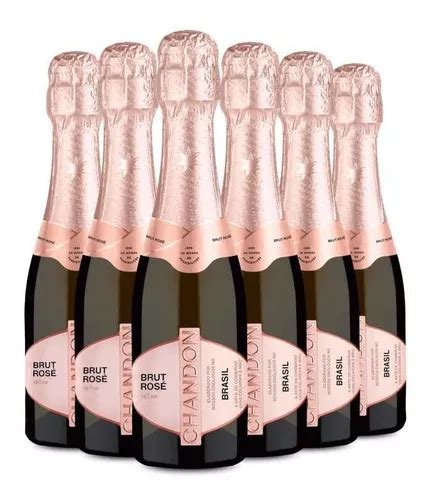 Kit Espumante Chandon Rosé Brut Baby 187ml 6 Garrafas Frete grátis