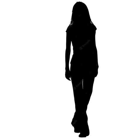 Woman Standing Silhouette