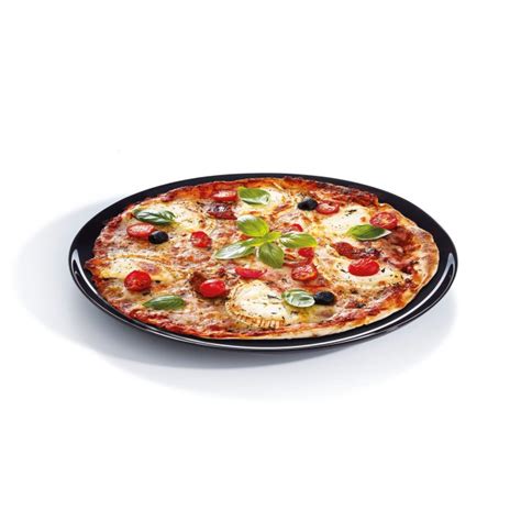 Assiette à pizza noire 32cm Friend s Time Luminarc