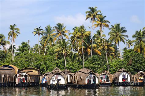 Houseboats on the Kerala Backwaters in India Photograph by Robert ...