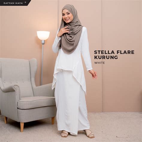 Flash Sale Rm Rayyan Haya Stella Flare Kurung Ironless Nursing