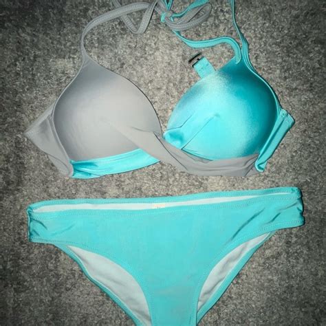 Swim Two Piece Bikini Womens Medium C Cup Bra With Padding And Pushup Poshmark