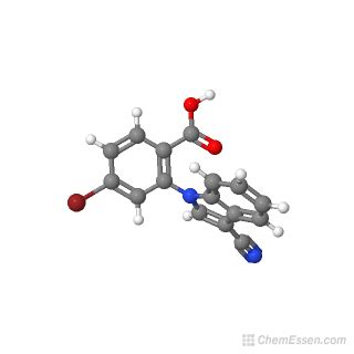 4 Bromo 2 3 Cyano 1H Indol 1 Yl Benzoic Acid Formula C16H9BrN2O2