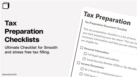 Tax Preparation Checklists