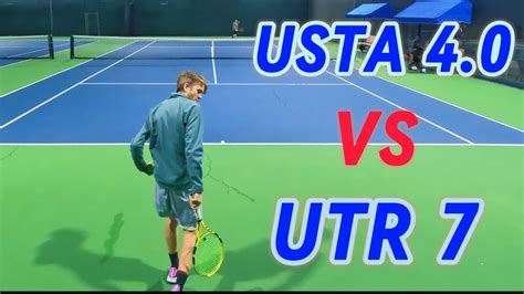 Offensive 4 0 Against Counter Puncher UTR 7 VS USTA 4 0 4K60fps