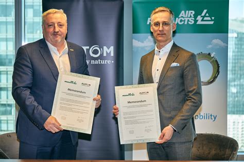 Alstom And Air Products Sign An Agreement To Develop Transport