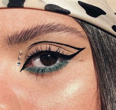 Delineado Delineado Gráfico Makeup Verde Maquiagem Verdade Make Up