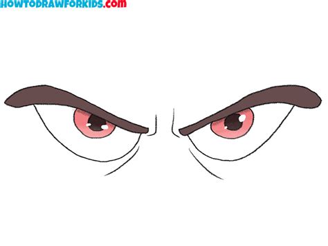 How To Draw Evil Eyes Easy Drawing Tutorial For Kids