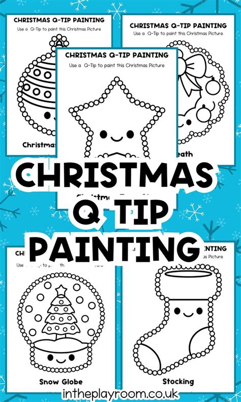 Free Printable Q Tip Painting Templates For Christmas In 2024