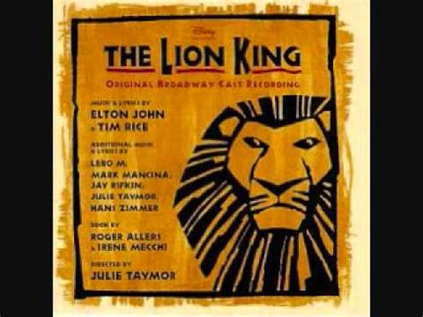 The Lion King Broadway Soundtrack - 09. The Stampede - YouTube