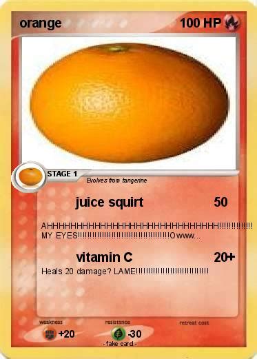 Pokémon Orange 441 441 Juice Squirt My Pokemon Card