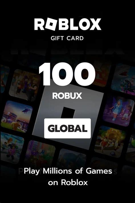ᐉ Цифровой ключ Roblox Gift Card 100 Robux Global (21830304) • Купить в ...