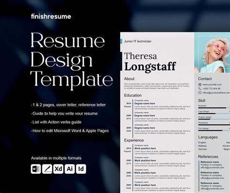 simple resume format  word pages indesign traditional resume