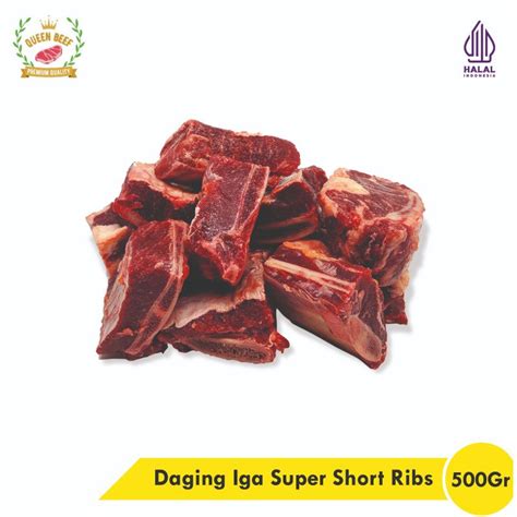 Jual Iga Sapi Super 500gram 1kg Daging Iga Tebal Shortrib Steak