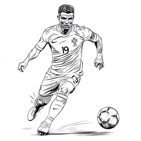 Desenhos De Futebol Cr7 - 5