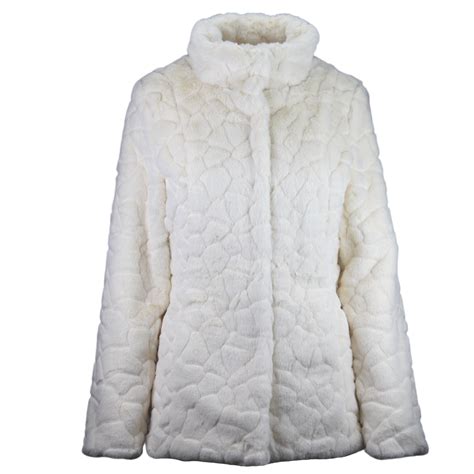 Casaco Alpelo Pele Fake Off White Feminino Ernest Online Ofertas