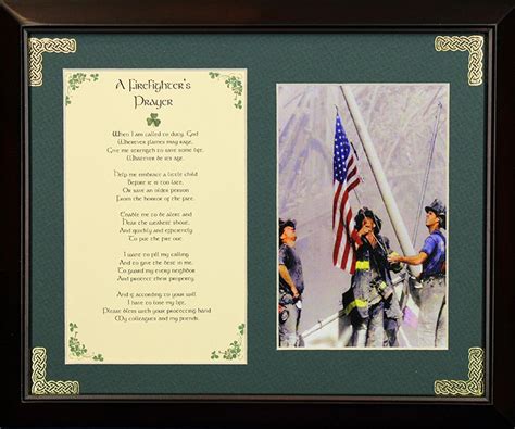 Firefighters Prayer 8x10 Photo Blessing Alternative