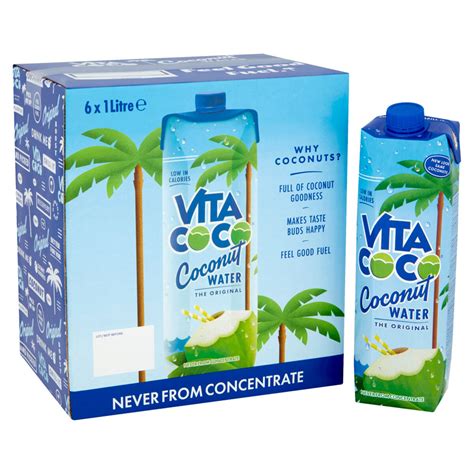 Vita Coco Natural Coconut Water, 6 x 1L | Costco UK