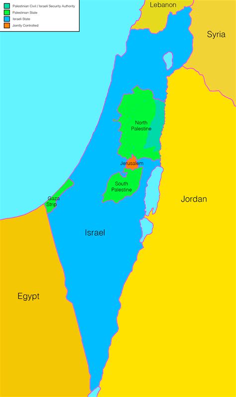 Solution to the Israeli-Palestinian Conflict [OC] : r/imaginarymaps