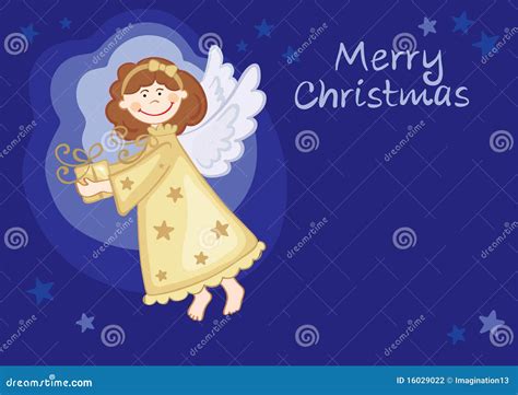 Angel With Ts Stock Vector Illustration Of Girl Holiday 16029022