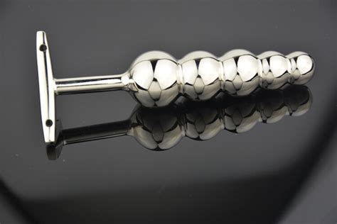 Stainless Steel Anal Butt Plug Ball Beads Dildo Dilator Sex Toy For Women Couple EBay