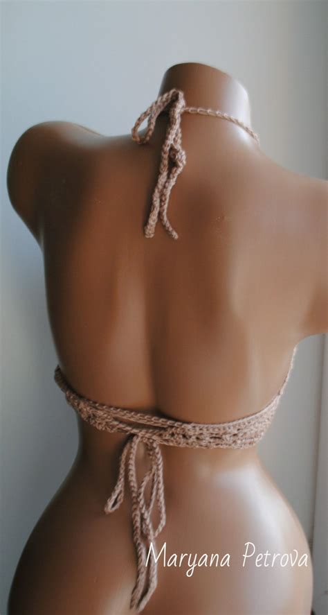 Crochet Halter Top Crochet Bikini Top Etsy