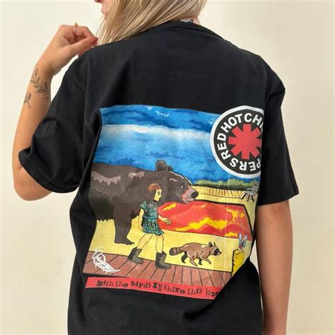 Camiseta Red Hot Chili Peppers Preta Frente E Verso Shopee Brasil