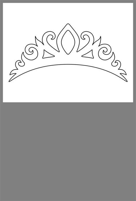 Диадема шаблон для вырезания - 69 фото