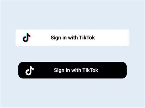 Sign in with TikTok Button Logo PNG vector in SVG, PDF, AI, CDR format