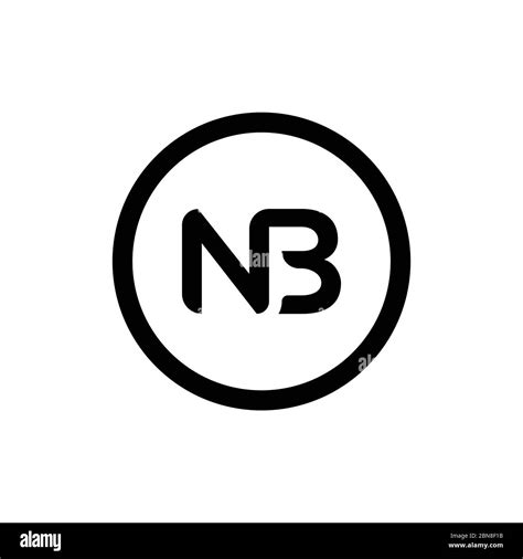 Initial Letter Nb Logo Design Vector Template Creative Abstract Nb